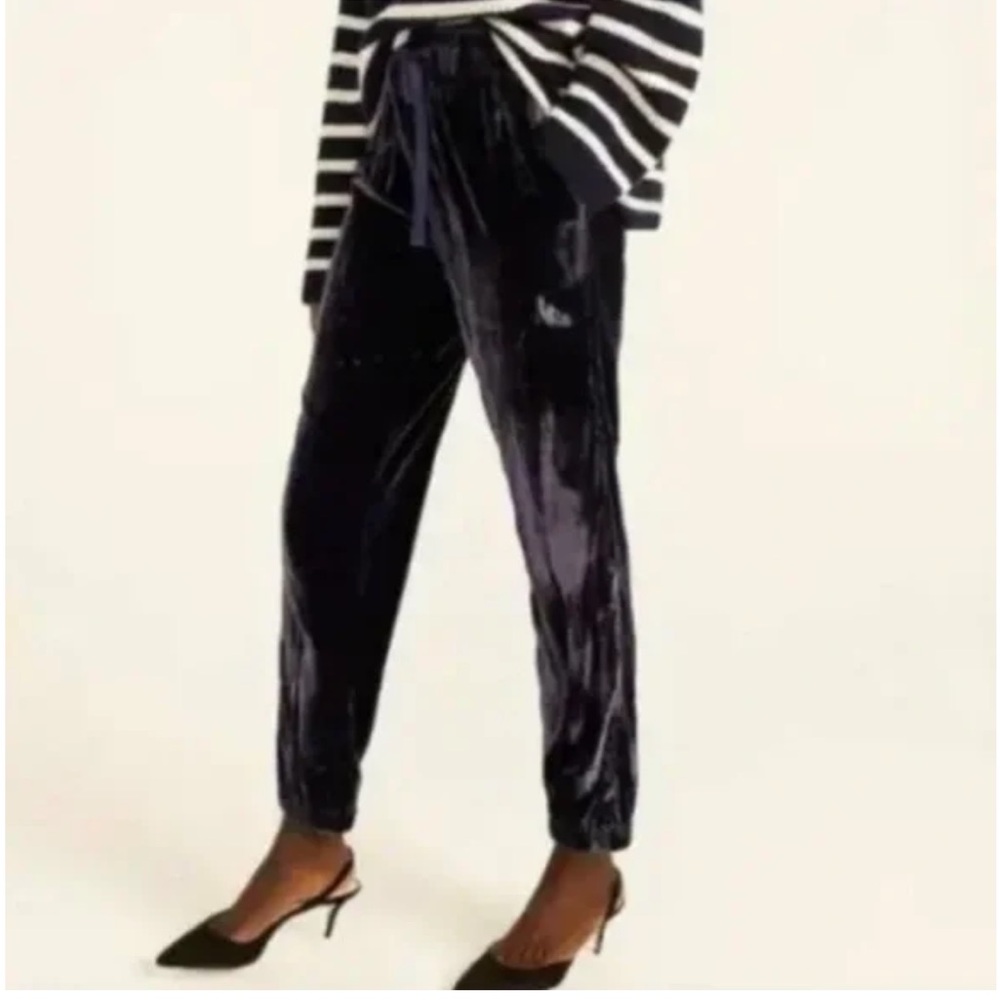 Sale!!!J. Crew Black Velvet Joggers